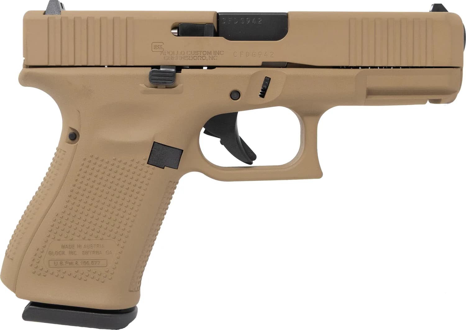 Apollo Custom Glock Gen 5 19 Davidson’s Dark Earth