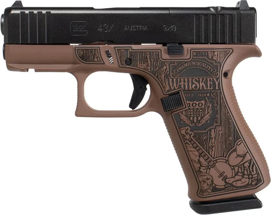 Glock 43x Custom Country Bourbon Grips — image 2