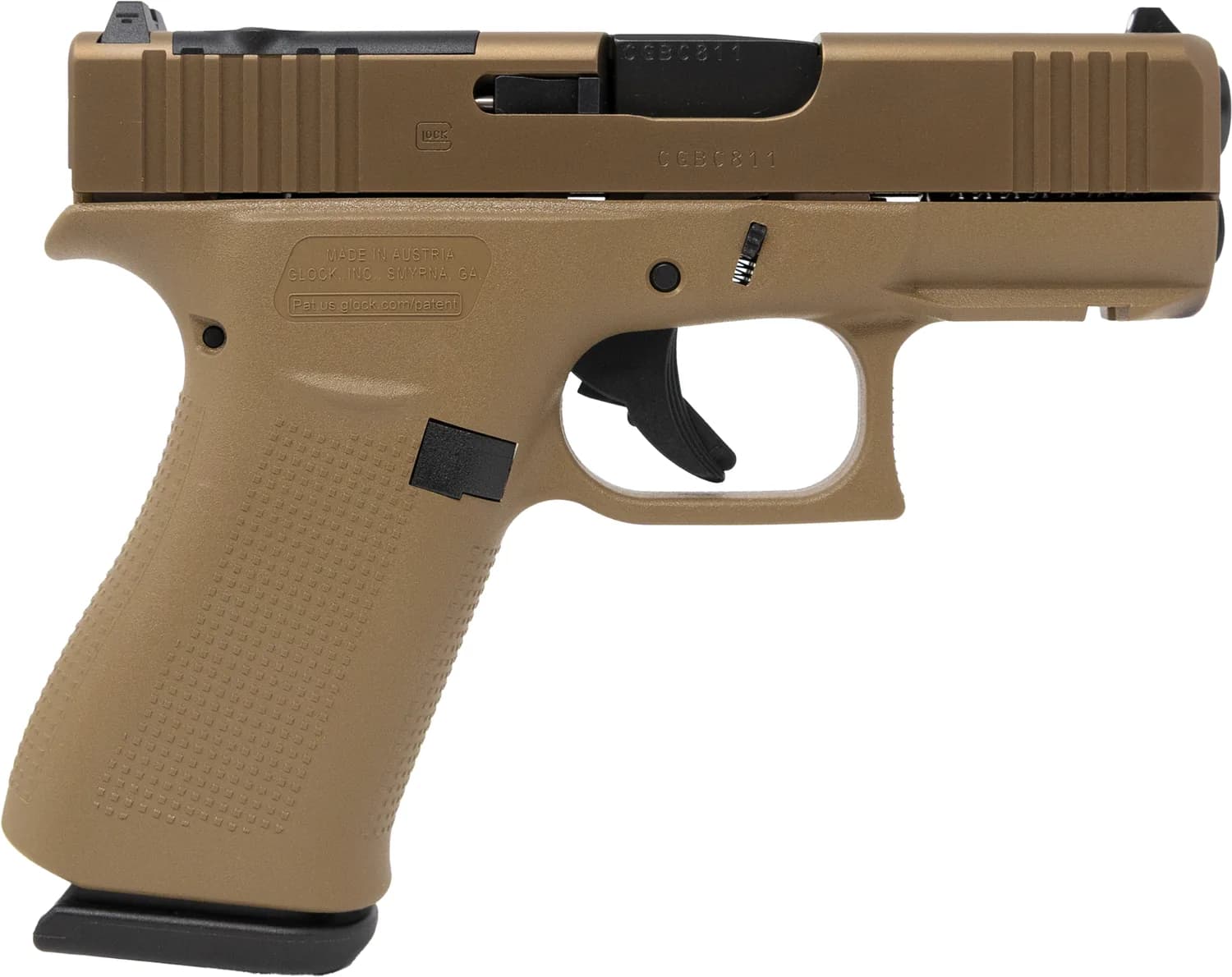 Glock 43X FR MOS Coyote